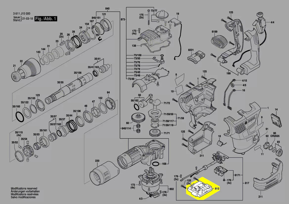 platine électronique réf. 1 607 000 DN1 Bosch